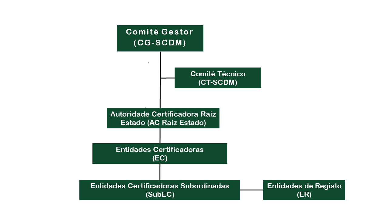 Organograma do Comité Gestor do SCDM